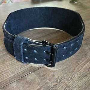 Raw Gear Men's Black Leather Lifting Belt